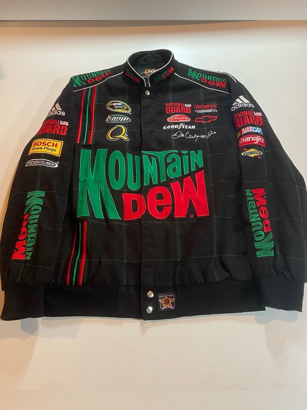 Jeff Hamilton Adidas JR Nation Racing Mountain Dew AMP Energy Sponsor Jacket